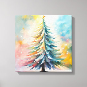 ein Bild eines Weihnachtsbaumes Leinwanddruck