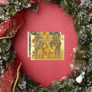 ein Bild mit gelben Blumen. Folien Feiertagspostkarte