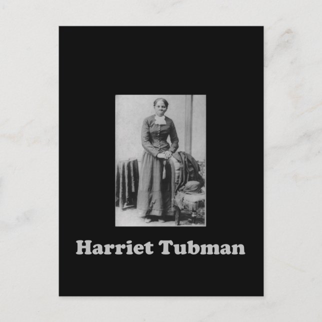 Ein Bild von Harriet Tubman in Schwarz und Weiß Postkarte (Vorderseite)