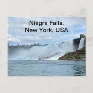 Ein Bild von Niagra Falls von der New Yorker Seite Feiertagspostkarte