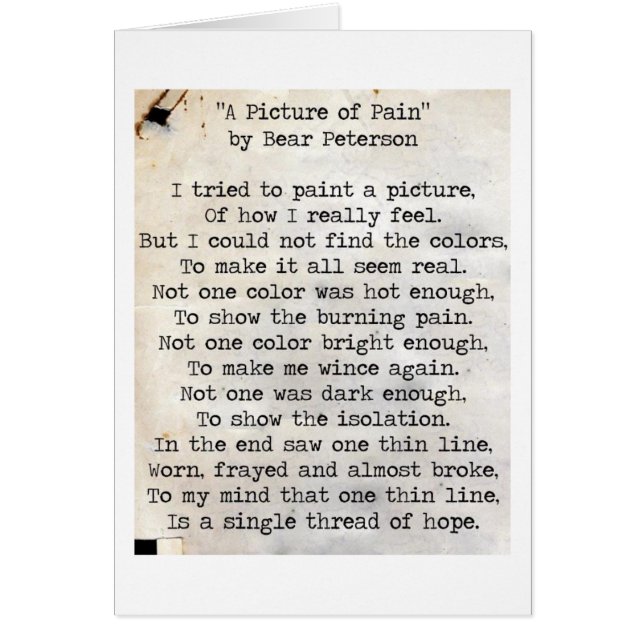 Ein Bild von Schmerz (Vorne)