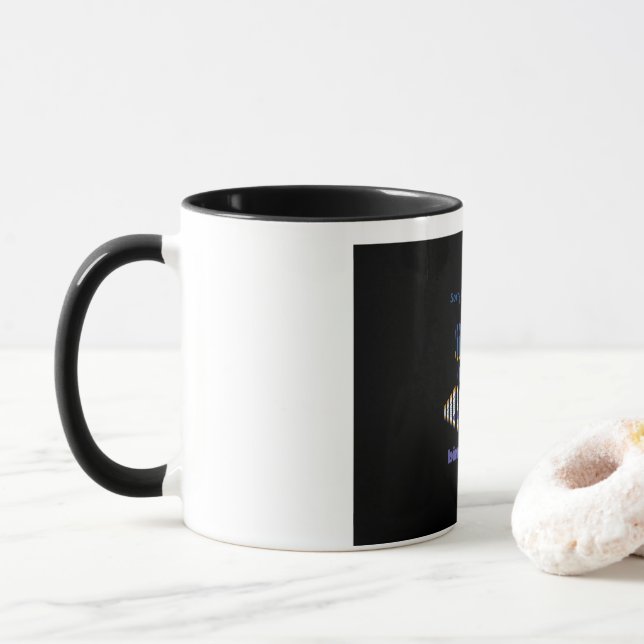 Ein binärer Code Tasse (Mit Donut)