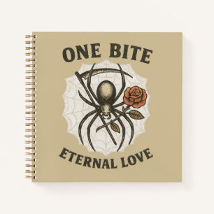 Ein Biss Eternal Liebe Gothic Spider Halloween Notizbuch
