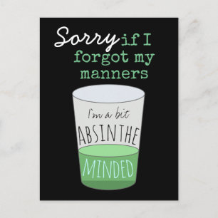Ein bisschen Absinthe Minded Postkarte