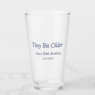 ein bisschen älter 50. Geburtstag lila Pastell mod Glas