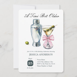 Ein bisschen älter 50. Geburtstag Olive Einladung