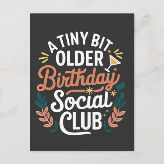 Ein bisschen älter als Geburtstagskklub Einladungspostkarte