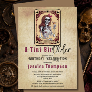 Ein bisschen älter Halloween Tarot Karte Geburtsta
