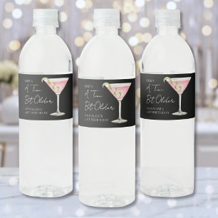 Ein bisschen älter Martini Geburtstag Wasserflaschenetikett