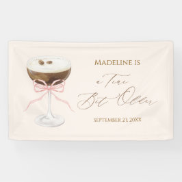 Ein bisschen älter Martini Geburtstags-Willkommens Banner