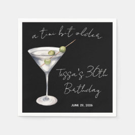 Ein bisschen älter, Martini meinte Geburtstagspart Serviette