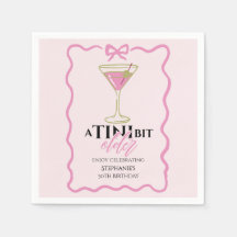 Ein bisschen älter Martini Süße rosa Umrandung Geb