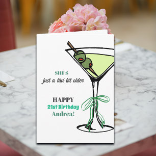 Ein bisschen älter zum 21. Geburtstag Karte