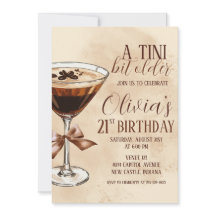 Ein bisschen älterer Espresso Martini Geburtstagsf