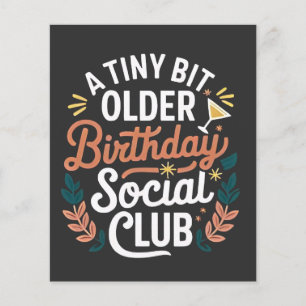 Ein bisschen älterer Geburtstags-Social-Club Flyer
