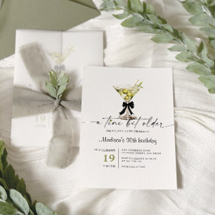 Ein bisschen älterer Martini-Geburtstag Einladung