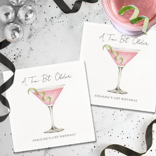 Ein bisschen älterer Martini Geburtstagsfeier Serviette