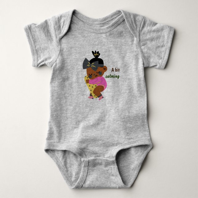 Ein bisschen beruhigendes, graues Baby Strampler (Vorderseite)