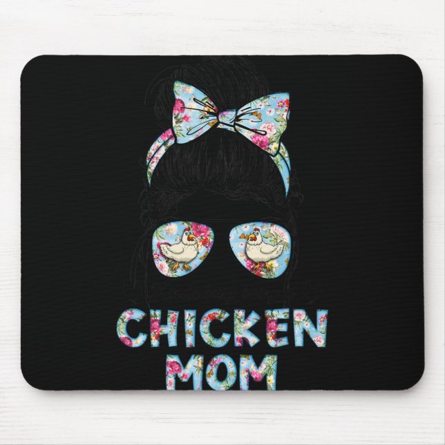 Ein bisschen beschäftigt als Hühner-Mama Neue Mama Mousepad (Vorne)