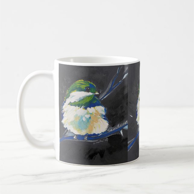 Ein bisschen Blau - Klassische Tasse (Links)