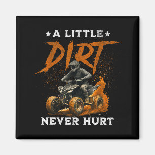 Ein bisschen Dreck tat lustigen Quad-4-Rad-ATV-Fah Magnet