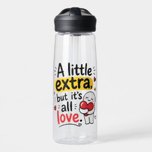 Ein bisschen Extra, aber voll Liebe Süßes Design Trinkflasche