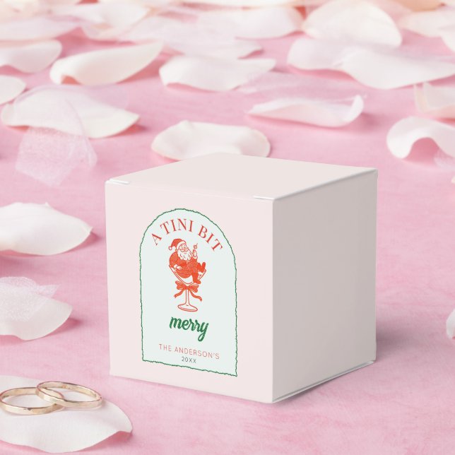 Ein bisschen fröhliche Weihnachten Santa Claus Geschenkschachtel (Hochzeit)