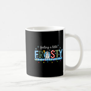 Ein bisschen frostig fühlender Schachbrett-Schneem Kaffeetasse