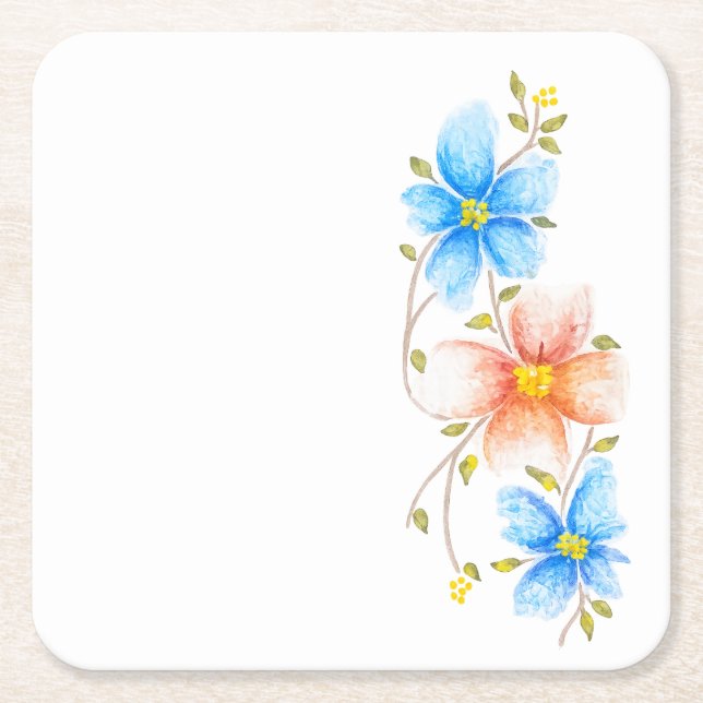 Ein bisschen Frühling Rechteckiger Pappuntersetzer (Vorderseite)