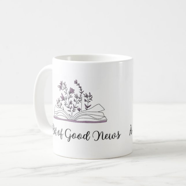Ein bisschen gute Nachrichten Tasse (Vorderseite Links)