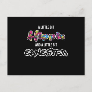 Ein bisschen Hippie und ein bisschen Gangster Musi Postkarte