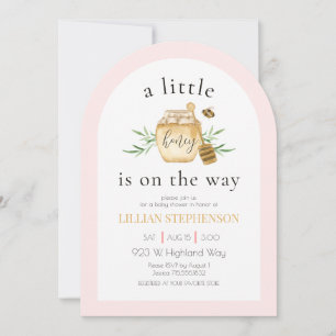 Ein bisschen Honig ist auf dem Weg Pinke Biene Bab Einladung