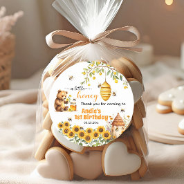 Ein bisschen Honig jedes Jahr zum Geburtstag Runder Aufkleber