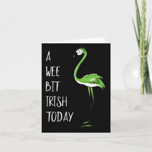 Ein bisschen Irisch heute Flamingo St Patricks Sha Karte