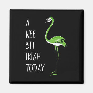 Ein bisschen Irisch heute Flamingo St Patricks Sha Magnet