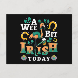 Ein bisschen irisch heute | St. Patrick's Day Flam Einladungspostkarte