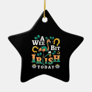 Ein bisschen irisch heute St. Patrick's Day Flam Keramik Ornament