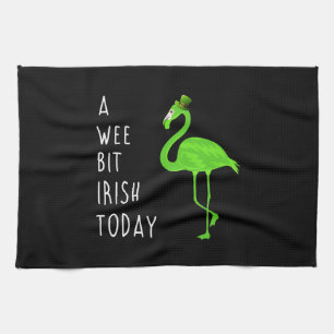 Ein bisschen irisch heute St. Patty's Day Flamin Geschirrtuch