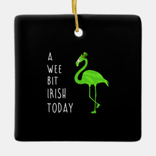Ein bisschen irisch heute St. Patty's Day Flamin Keramikornament