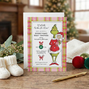 "Ein bisschen ist fällig!" Grinchmas Babyshower Feiertagskarte