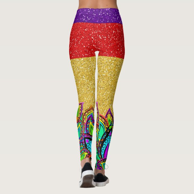 Ein bisschen Pop-Mode-Leggings Leggings (Rückseite)