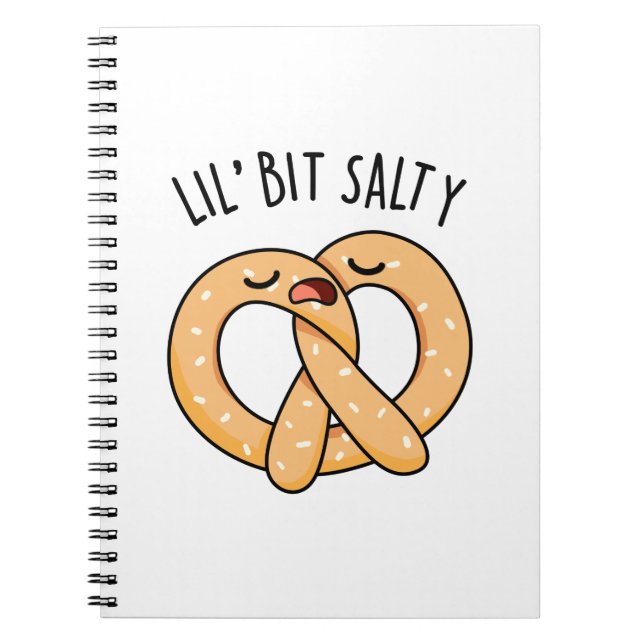 Ein bisschen Salty-Funny-Bretzel-Puff Notizblock (Vorderseite)