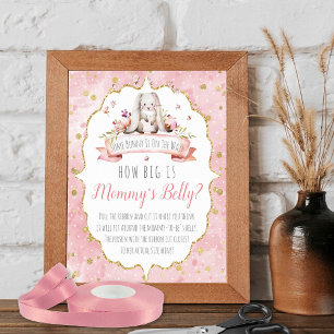 Ein bisschen Sonne ist unterwegs! Baby Shower Game Poster