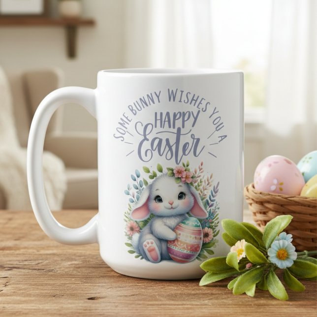 Ein bisschen Sonne wünscht Ihnen ein glückliches O Kaffeetasse (Some Bunny Wishes You A Happy Easter Adorable Coffee Mug)
