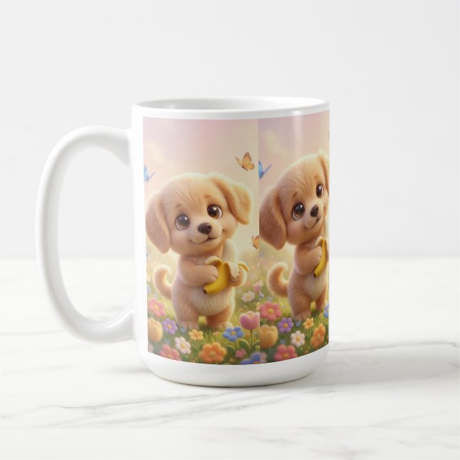 Ein bisschen Sonnenschein und eine Banane Kaffeetasse (Links)