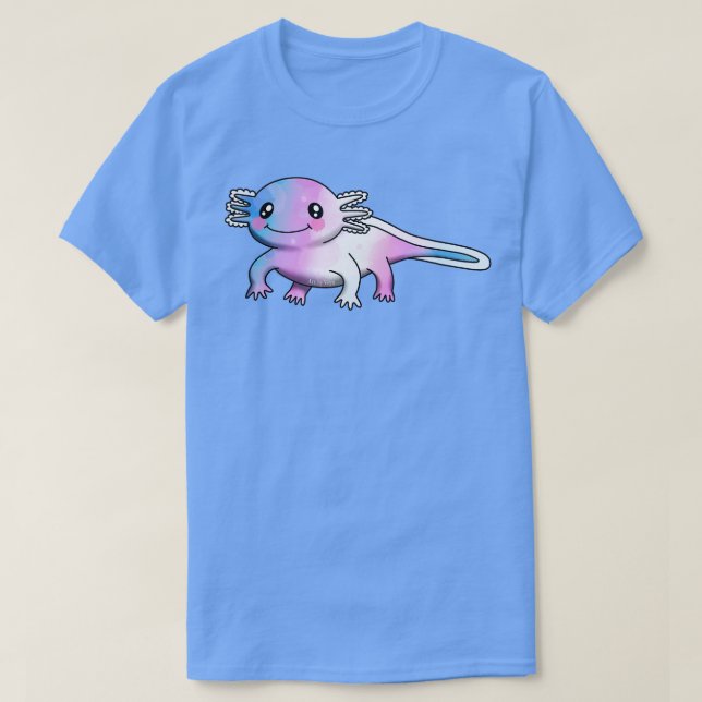 Ein bisschen trans-axolotl T-Shirt (Design vorne)