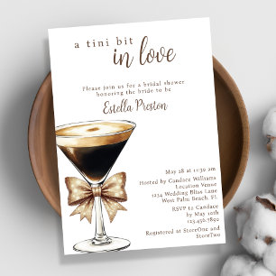 Ein bisschen verliebt Espresso Martini Brautparty Einladung
