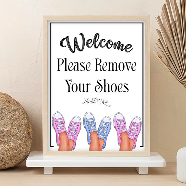 Ein Bitte Schuhe Entfernen Schild (Von Creator hochgeladen)