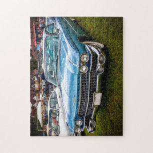 Ein blauer Cadillac Eldorado Biarritz aus dem Jahr Puzzle