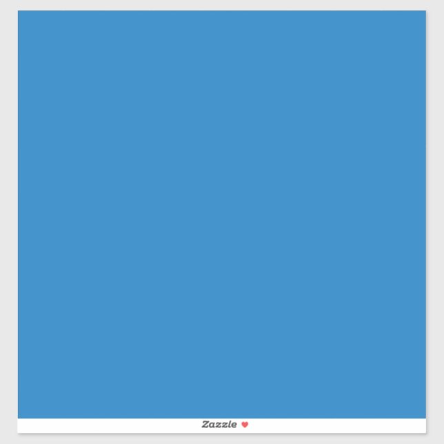 ein blauer Hintergrund mit Aufkleber (Blatt)
